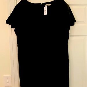 Loft Short Sleeve Black Dress Size 20